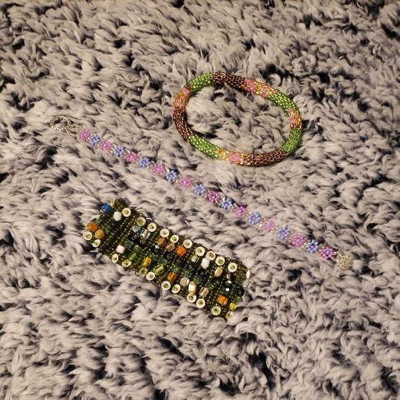 90s Seed Bead Bracelet Bundle - Picture 4 of 11
